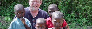 Children in a village near Uganda, Africa